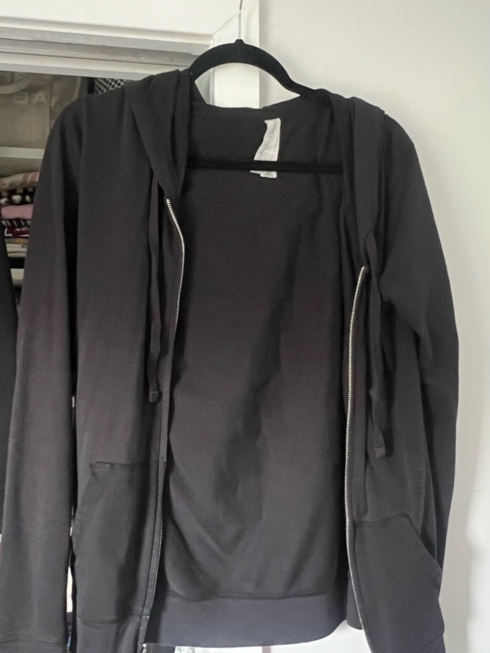Forever 21 Black Hooded Zip-Up Jacket